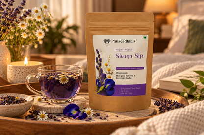 Sleep Sip tea pouch, part of the Pause Rituals Tea Trio Gift Set