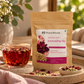 Grounding Sip tea pouch, back of pack with ritual steps