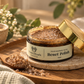 Reset Polish scrub, open jar showing texture