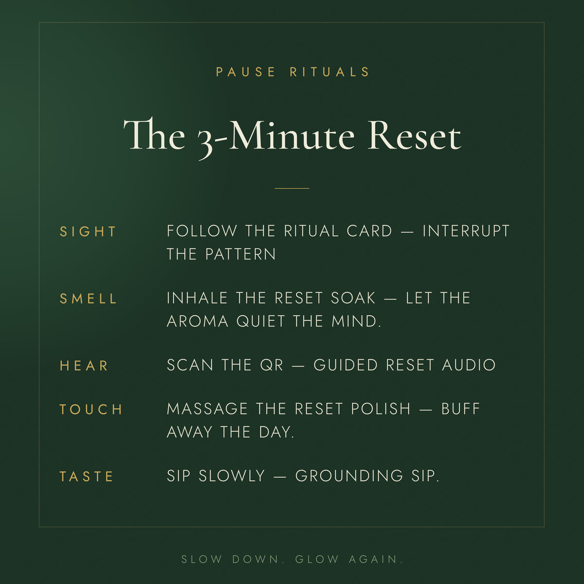 Weekend Reset Ritual